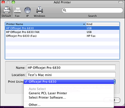 Hp drivers for mac os